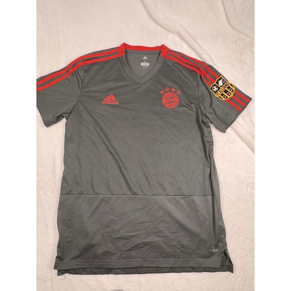 Adidas FC Bayern Munchen Jersey Men's Med Green Soccer Climate Cool Football